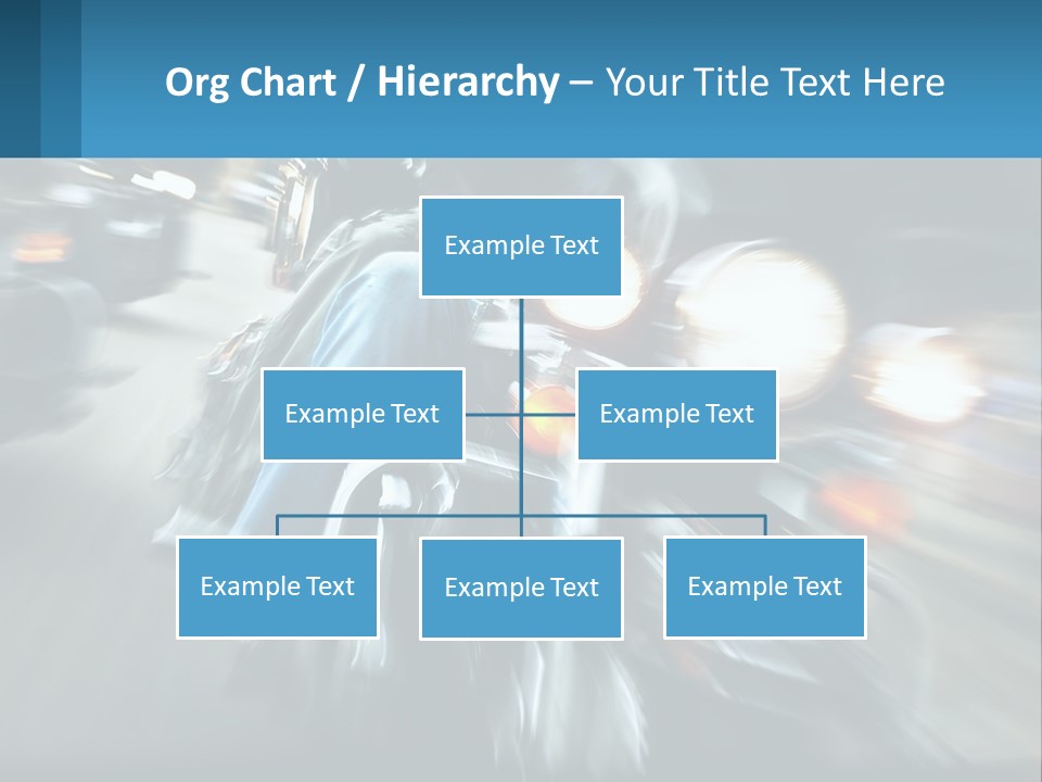 Motorcycle At Speeds PowerPoint Template