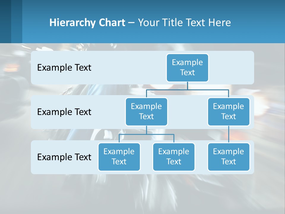 Motorcycle At Speeds PowerPoint Template