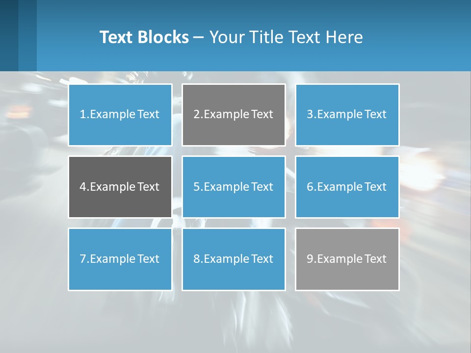 Motorcycle At Speeds PowerPoint Template