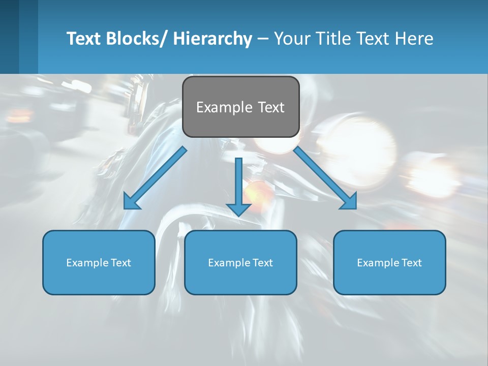 Motorcycle At Speeds PowerPoint Template