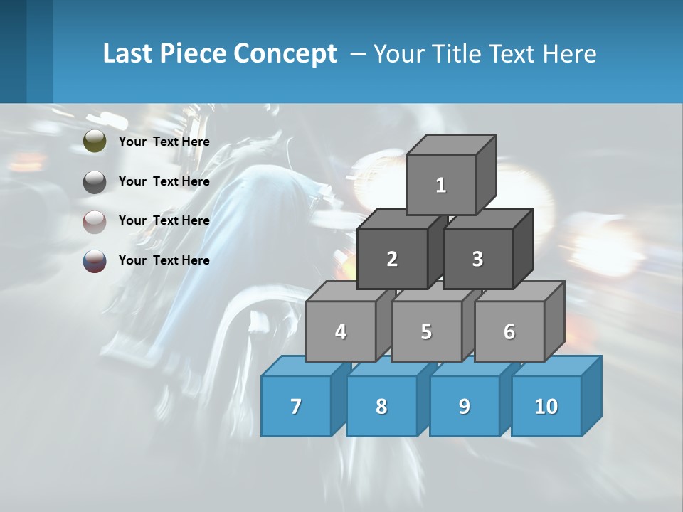 Motorcycle At Speeds PowerPoint Template