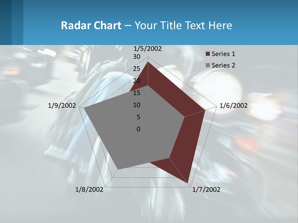 Motorcycle At Speeds PowerPoint Template