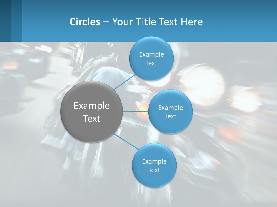 Motorcycle At Speeds PowerPoint Template