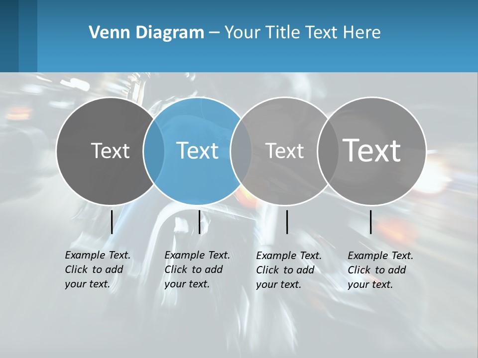Motorcycle At Speeds PowerPoint Template