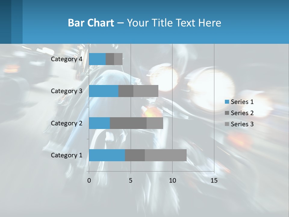 Motorcycle At Speeds PowerPoint Template