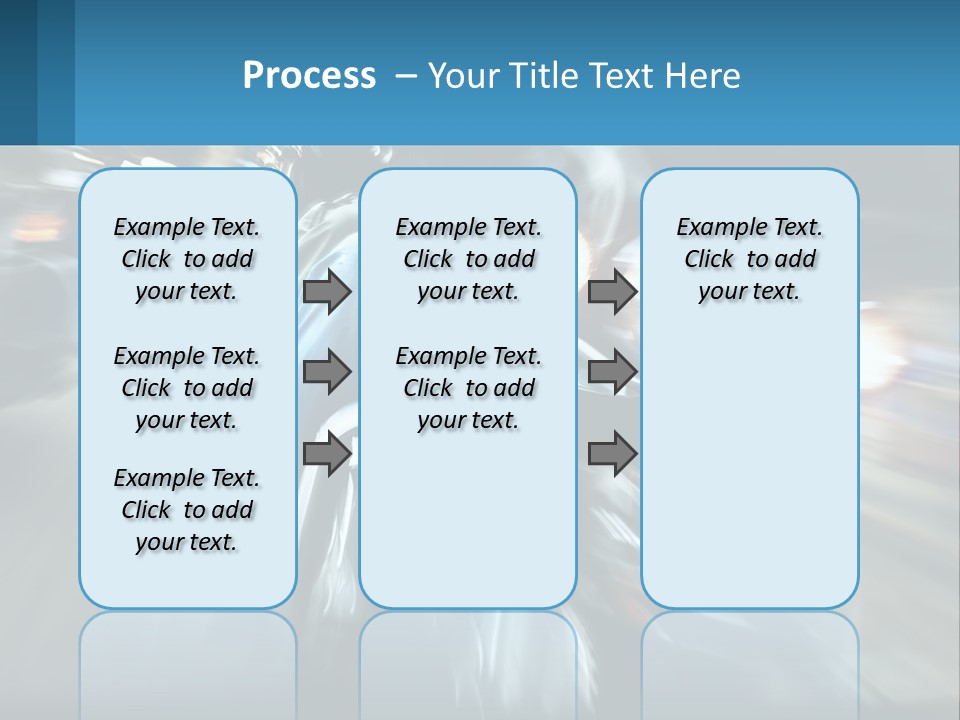 Motorcycle At Speeds PowerPoint Template