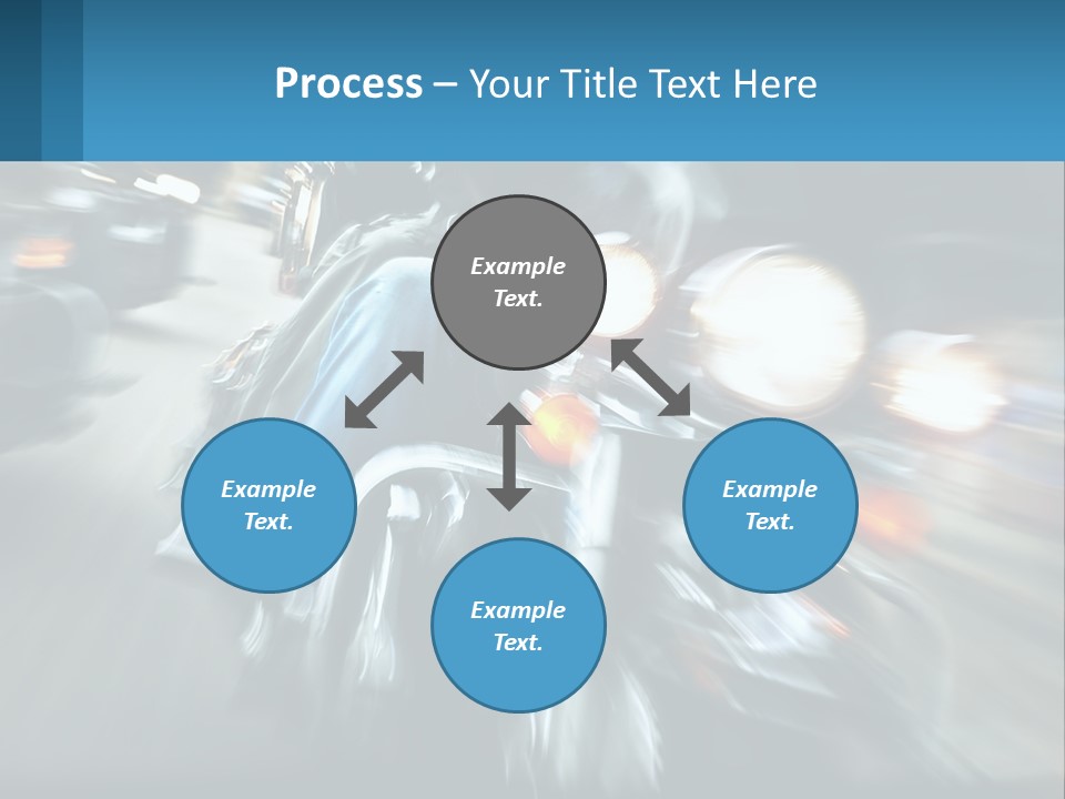 Motorcycle At Speeds PowerPoint Template