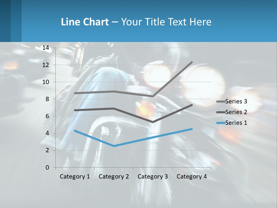 Motorcycle At Speeds PowerPoint Template