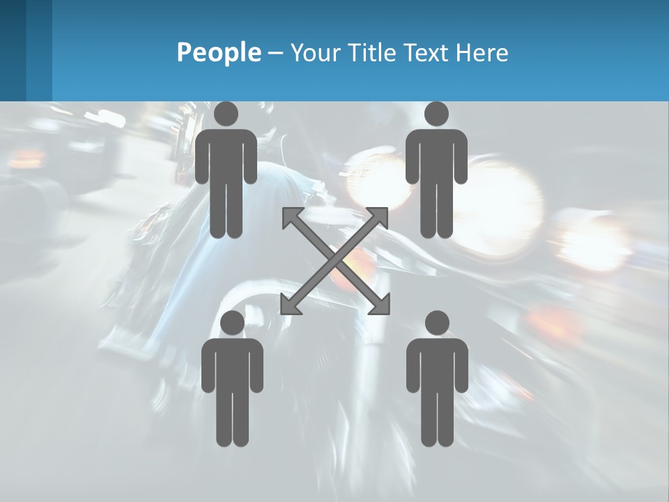 Motorcycle At Speeds PowerPoint Template