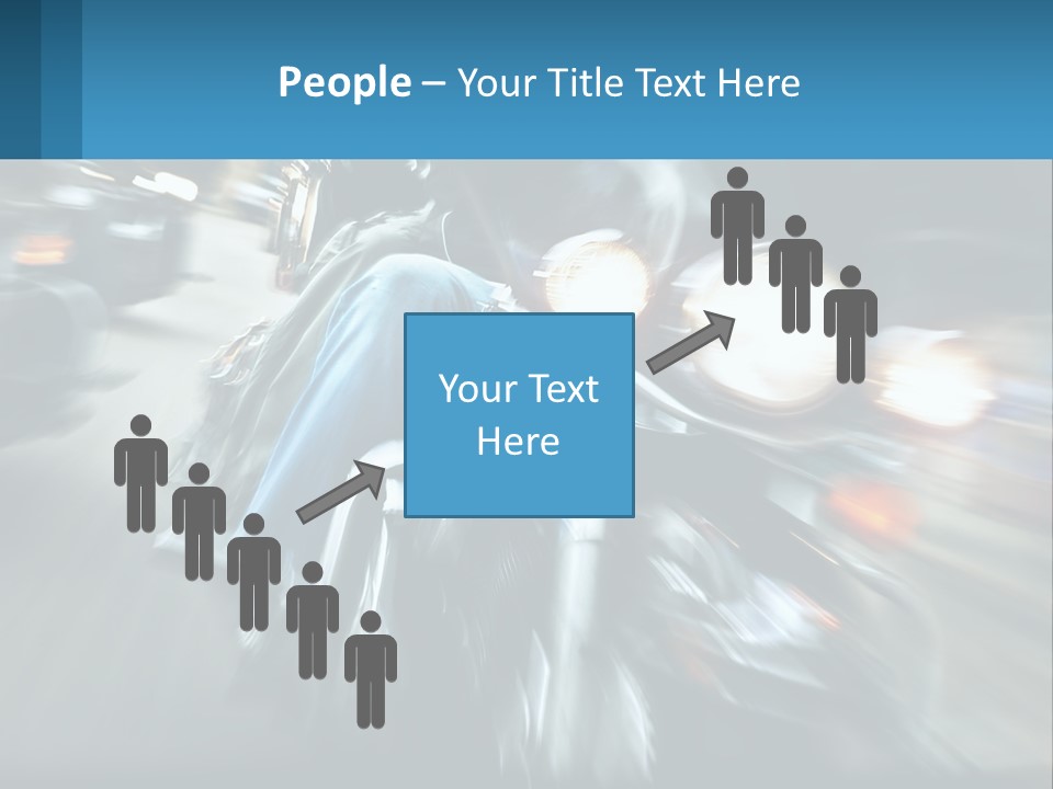 Motorcycle At Speeds PowerPoint Template
