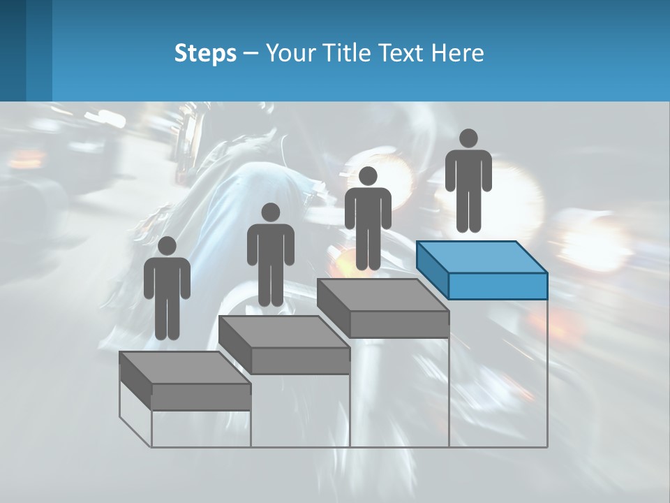 Motorcycle At Speeds PowerPoint Template