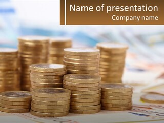 Money. Euro Coins PowerPoint Template