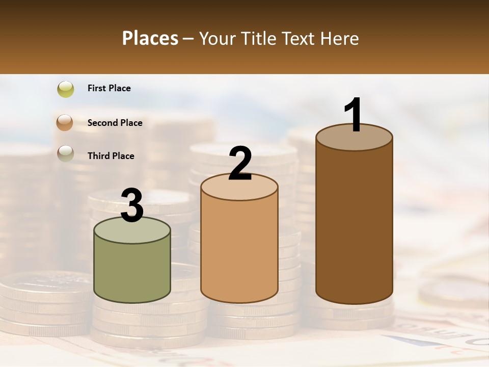 Money. Euro Coins PowerPoint Template