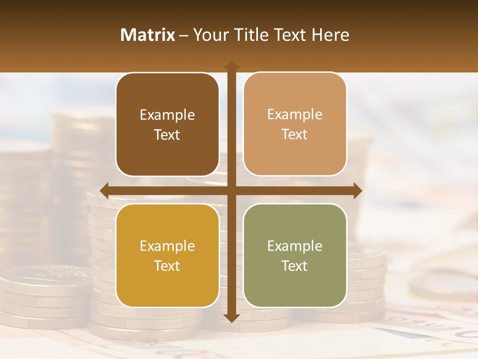 Money. Euro Coins PowerPoint Template