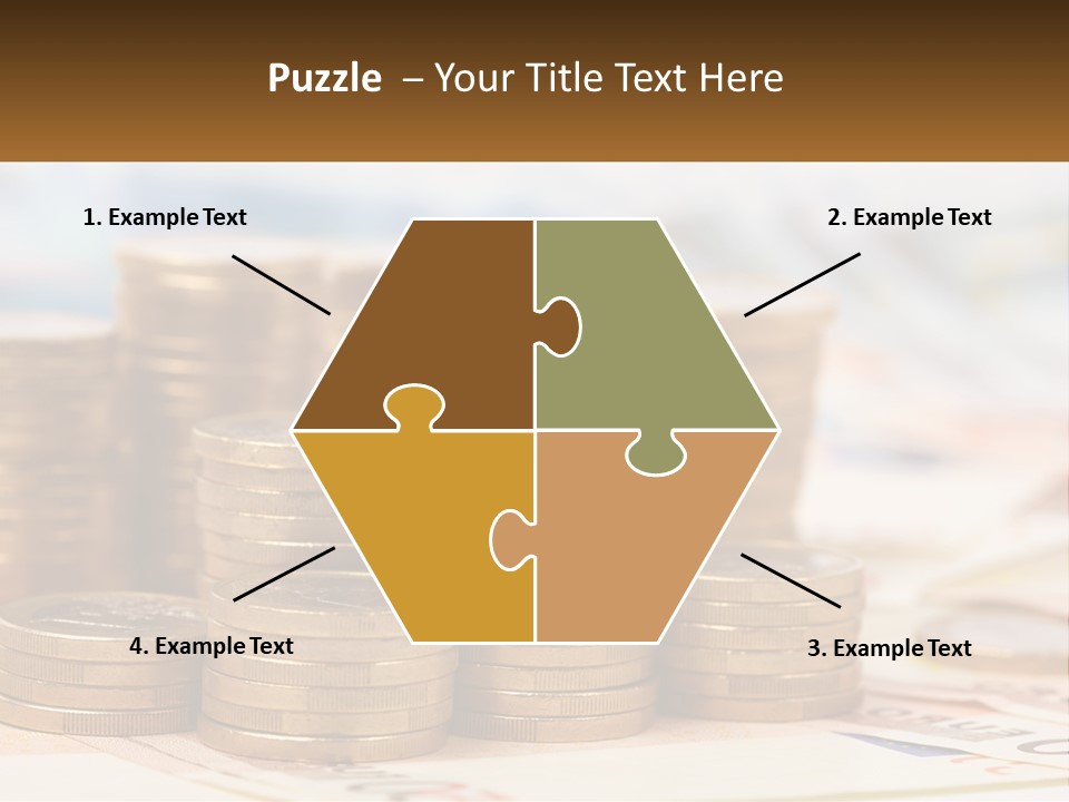 Money. Euro Coins PowerPoint Template