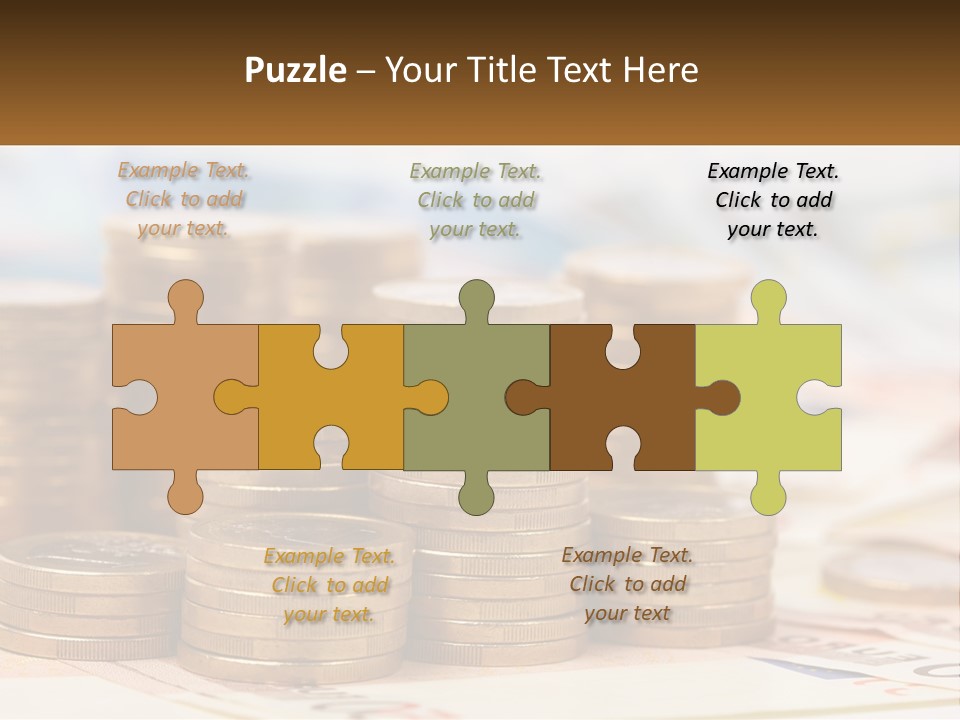 Money. Euro Coins PowerPoint Template