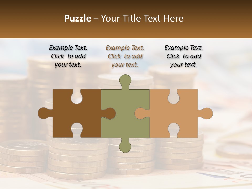 Money. Euro Coins PowerPoint Template