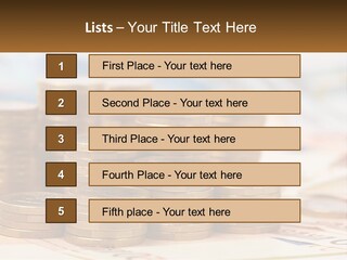 Money. Euro Coins PowerPoint Template