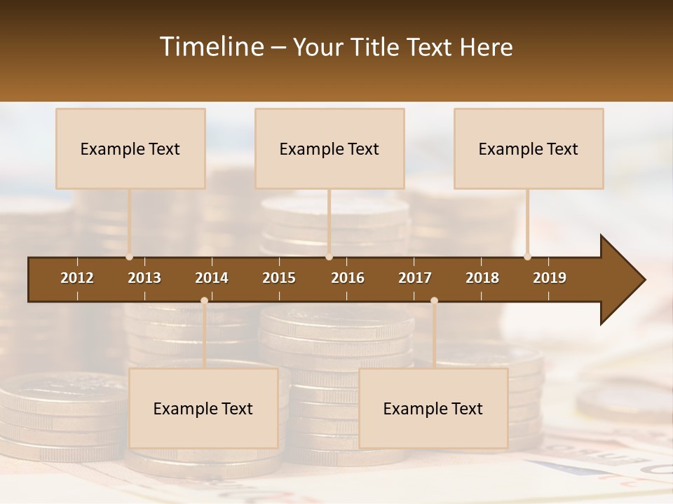 Money. Euro Coins PowerPoint Template
