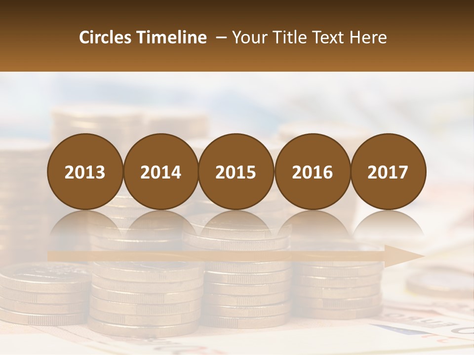 Money. Euro Coins PowerPoint Template
