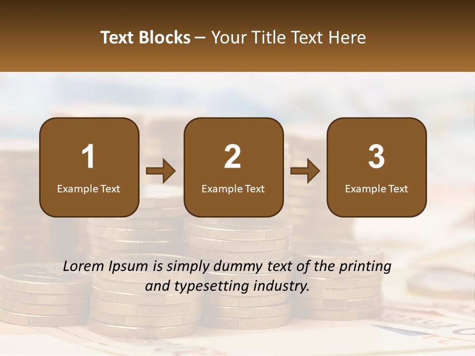 Money. Euro Coins PowerPoint Template