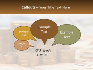 Money. Euro Coins PowerPoint Template