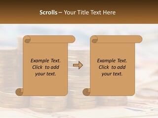 Money. Euro Coins PowerPoint Template
