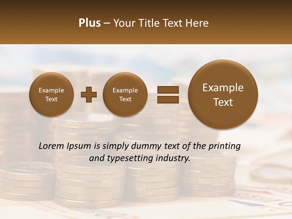 Money. Euro Coins PowerPoint Template
