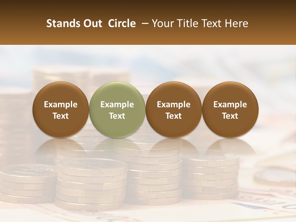 Money. Euro Coins PowerPoint Template