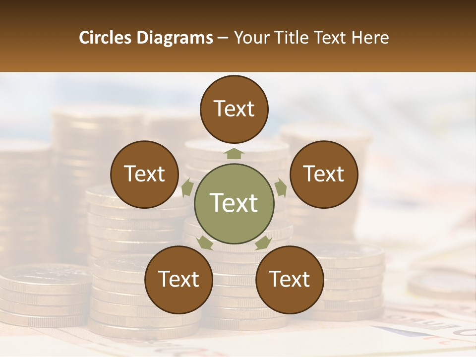 Money. Euro Coins PowerPoint Template