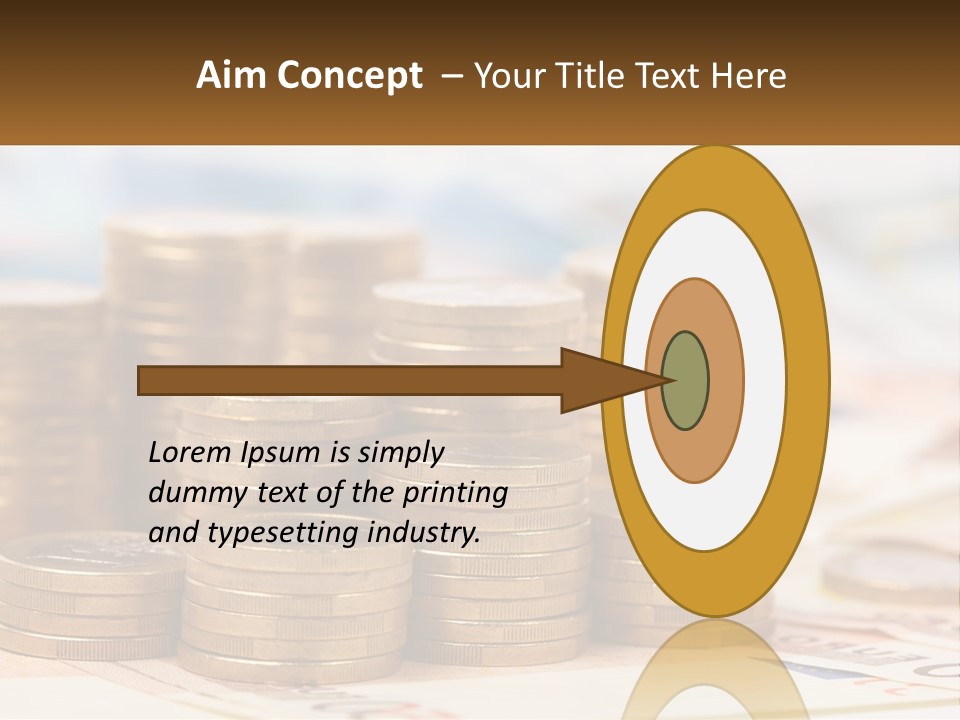 Money. Euro Coins PowerPoint Template