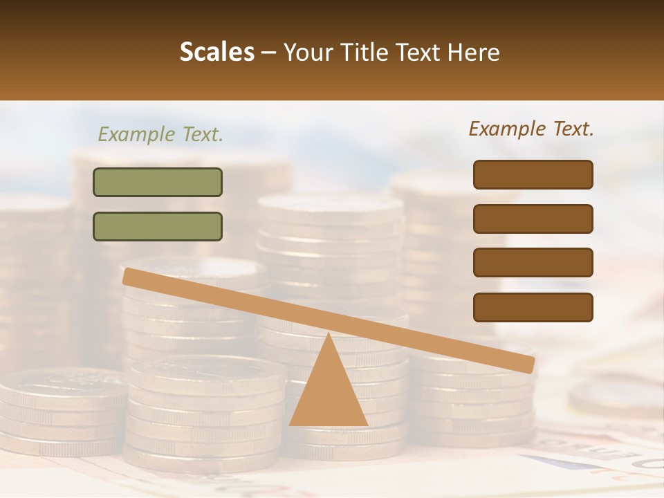 Money. Euro Coins PowerPoint Template