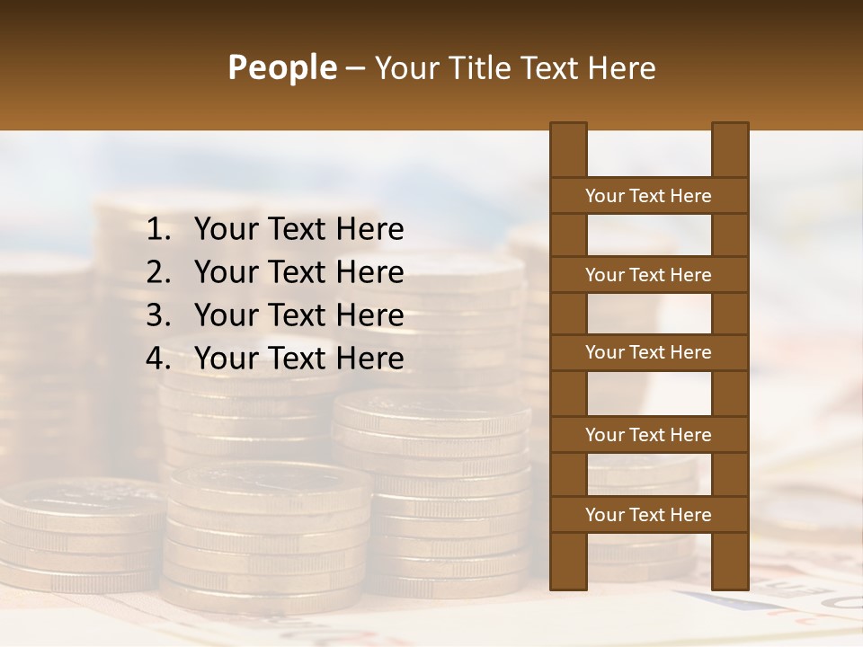 Money. Euro Coins PowerPoint Template