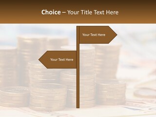 Money. Euro Coins PowerPoint Template