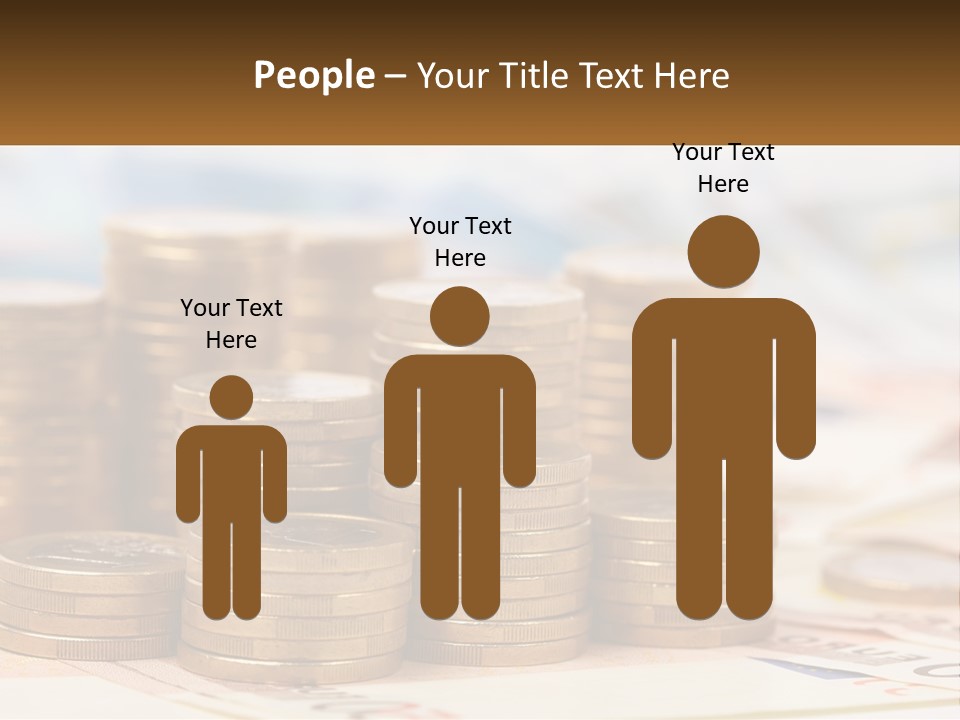 Money. Euro Coins PowerPoint Template