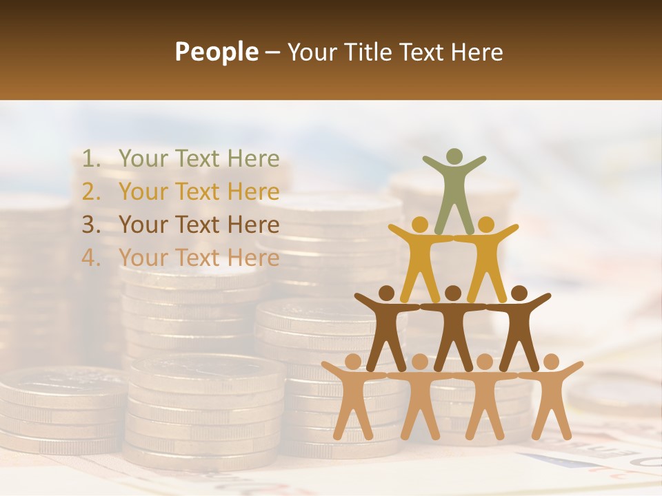 Money. Euro Coins PowerPoint Template