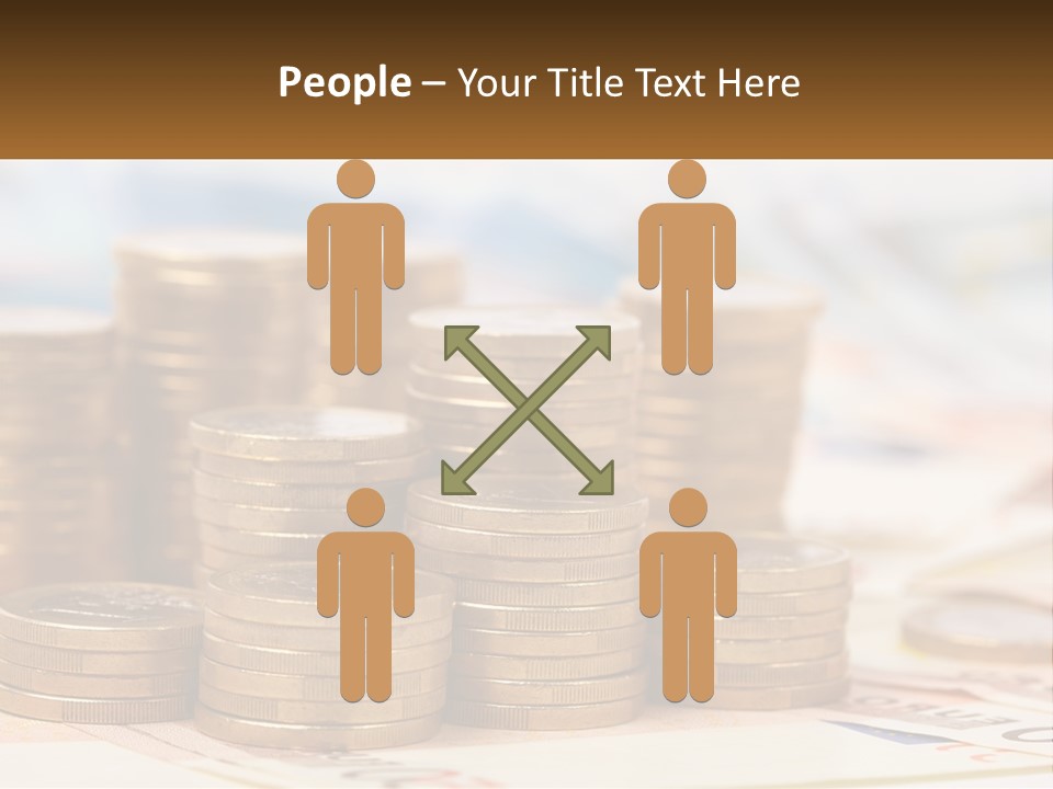 Money. Euro Coins PowerPoint Template