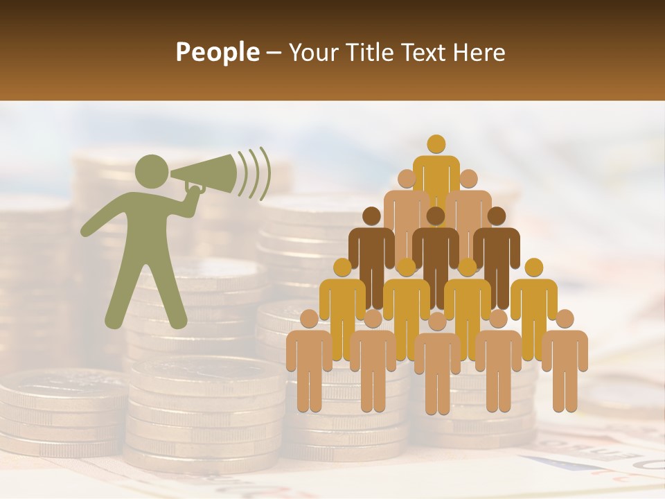 Money. Euro Coins PowerPoint Template