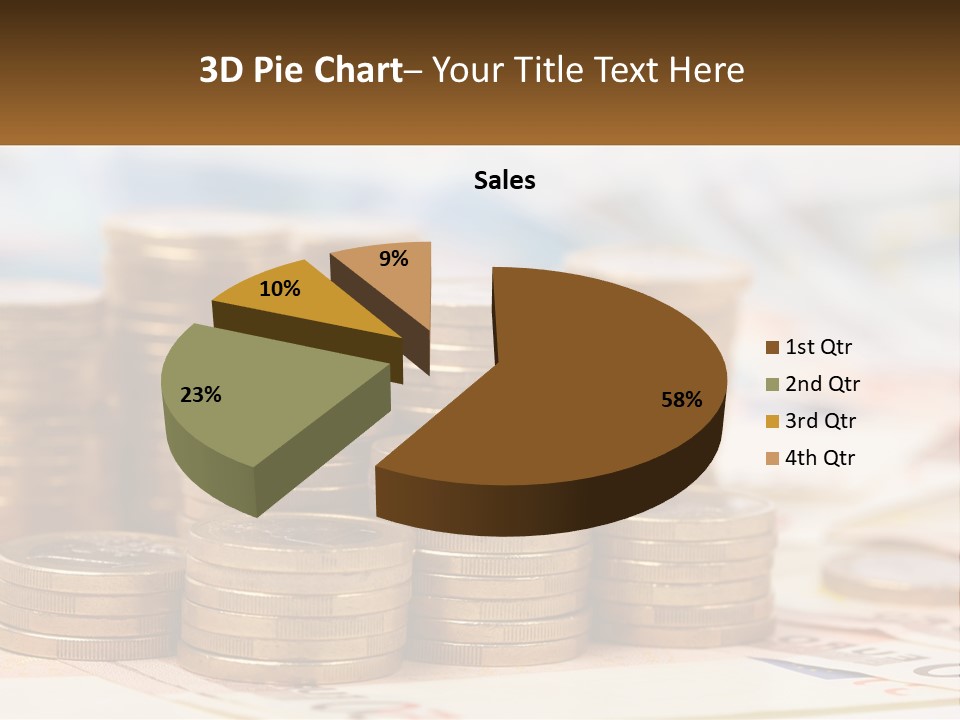 Money. Euro Coins PowerPoint Template