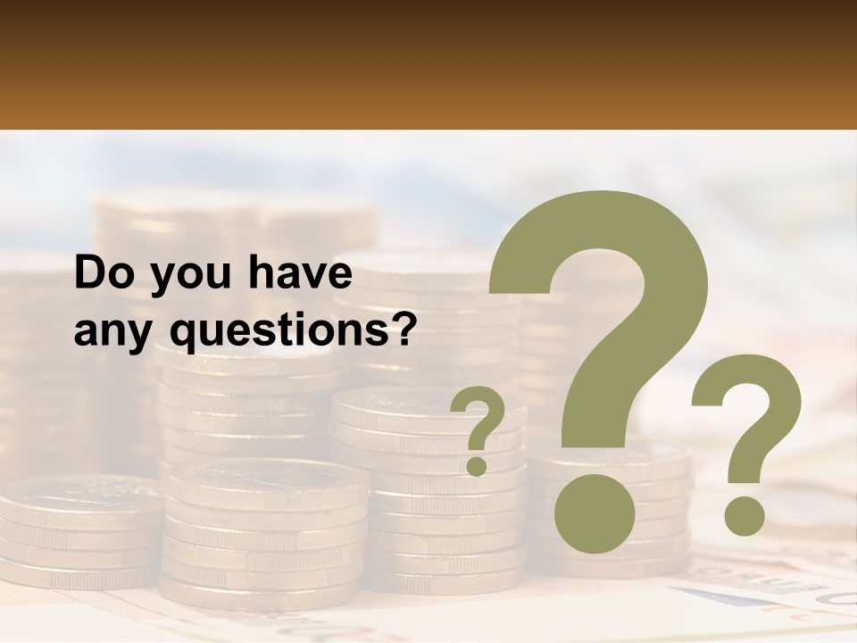 Money. Euro Coins PowerPoint Template