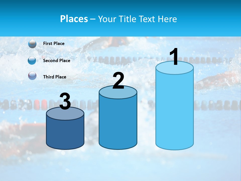 Swimming In The Pool PowerPoint Template