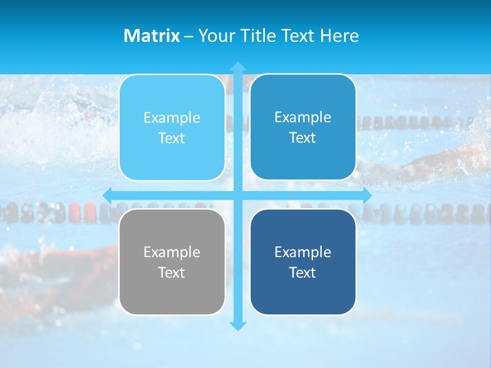 Swimming In The Pool PowerPoint Template