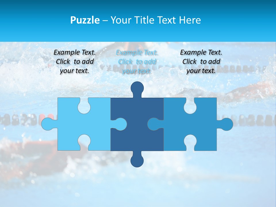 Swimming In The Pool PowerPoint Template