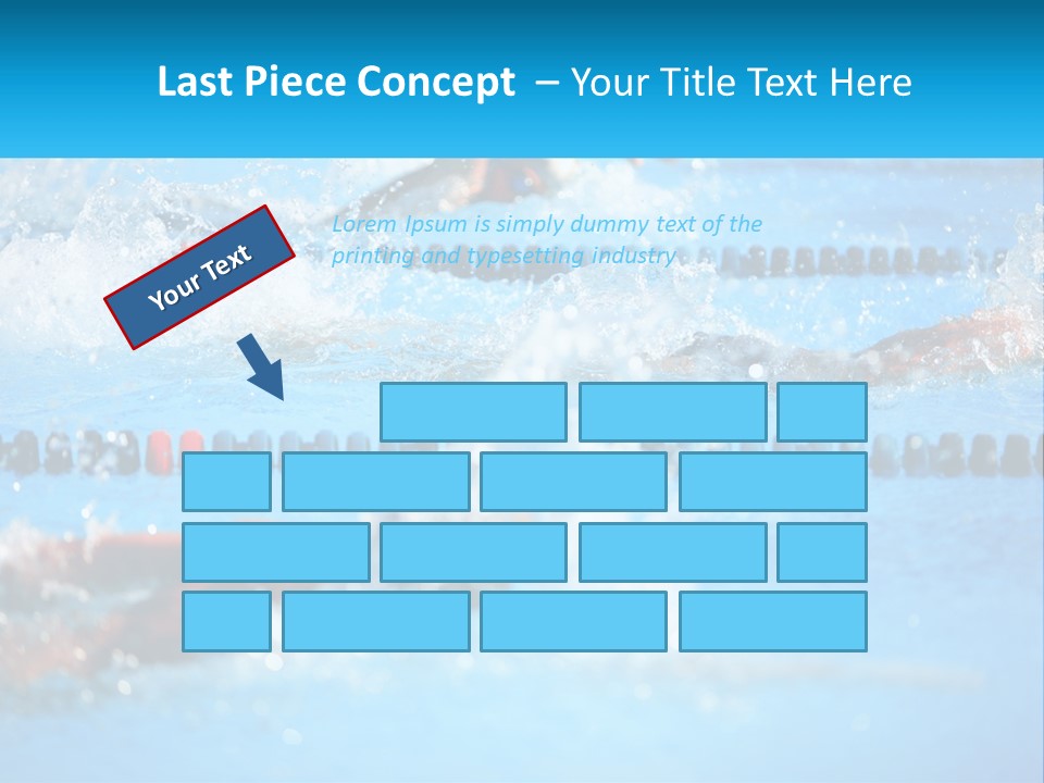 Swimming In The Pool PowerPoint Template