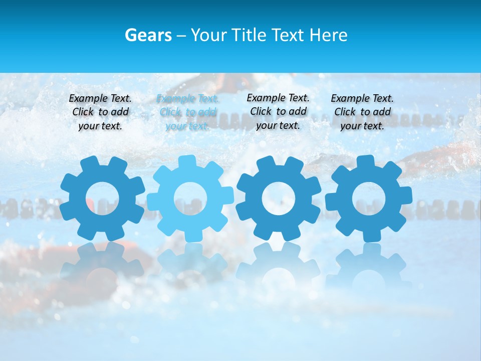 Swimming In The Pool PowerPoint Template