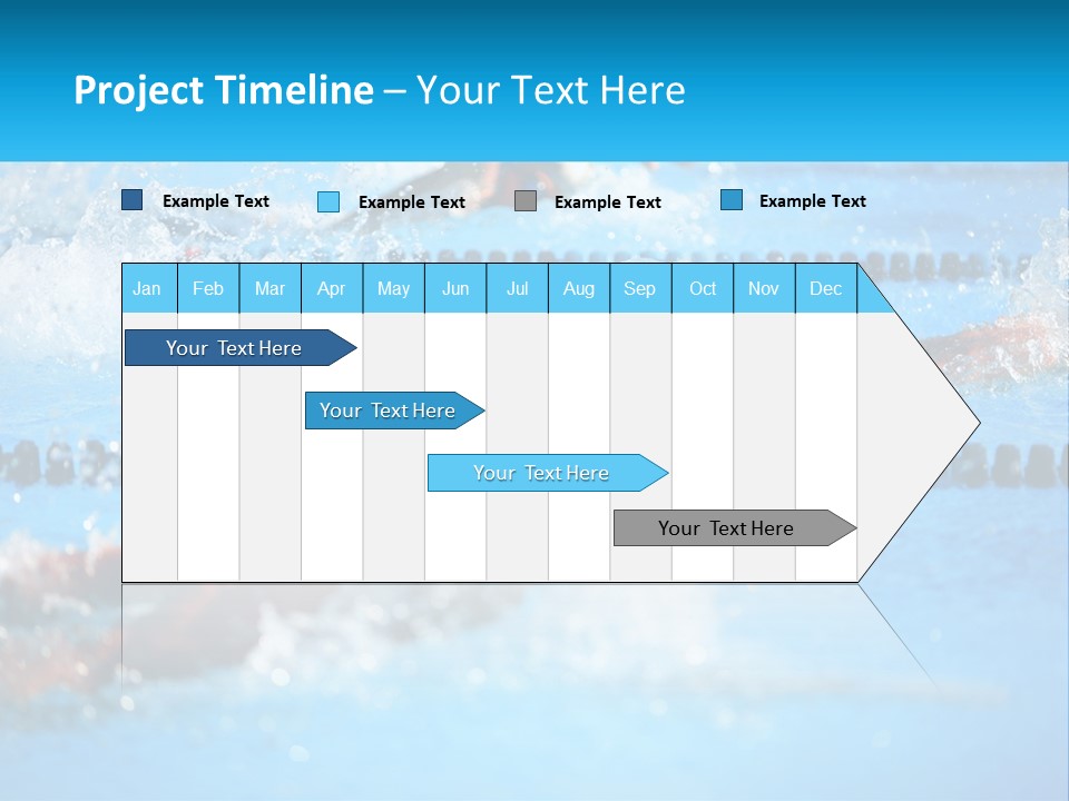 Swimming In The Pool PowerPoint Template