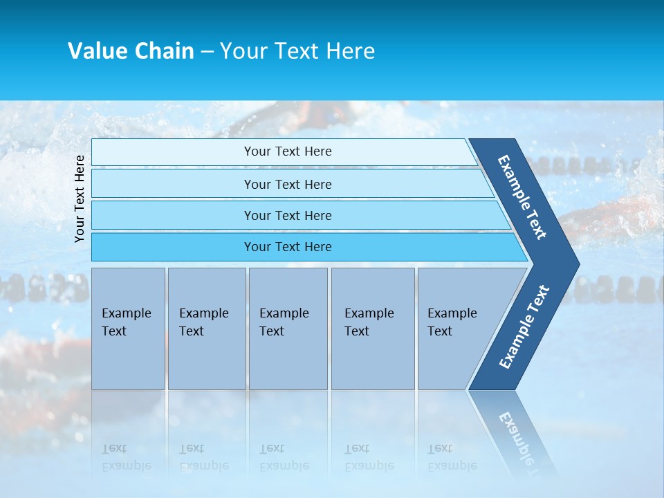 Swimming In The Pool PowerPoint Template