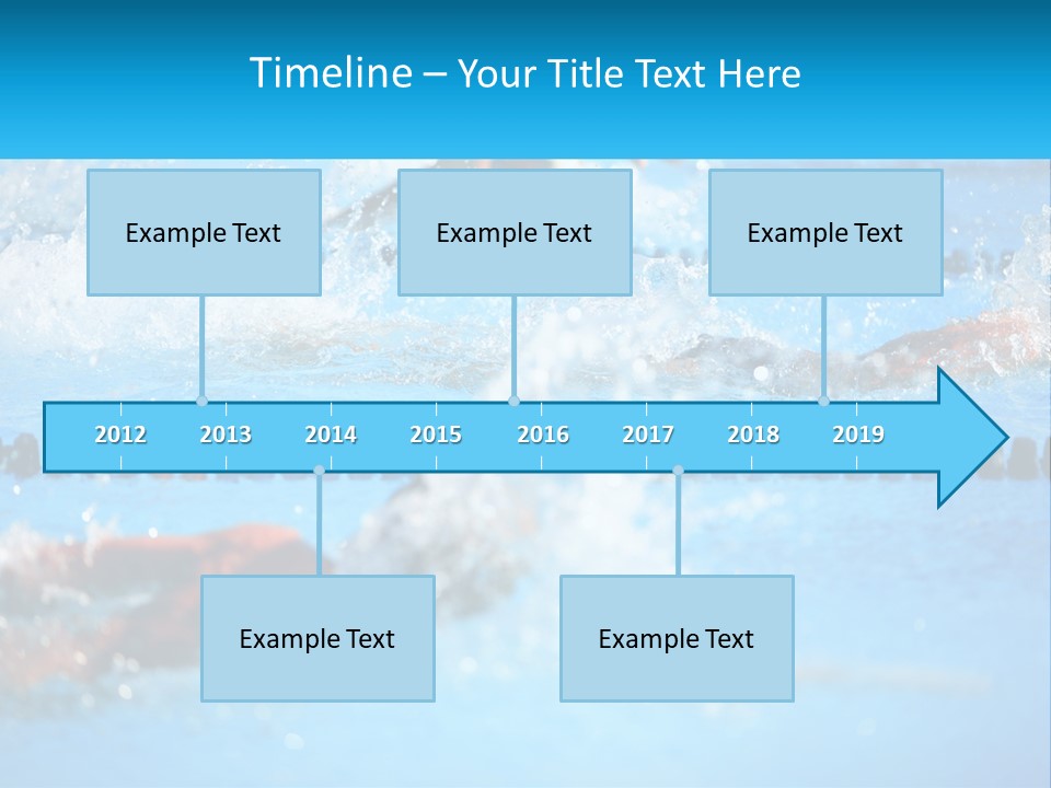 Swimming In The Pool PowerPoint Template