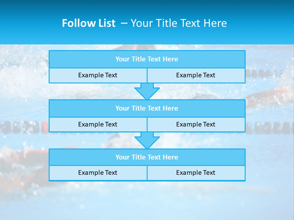 Swimming In The Pool PowerPoint Template