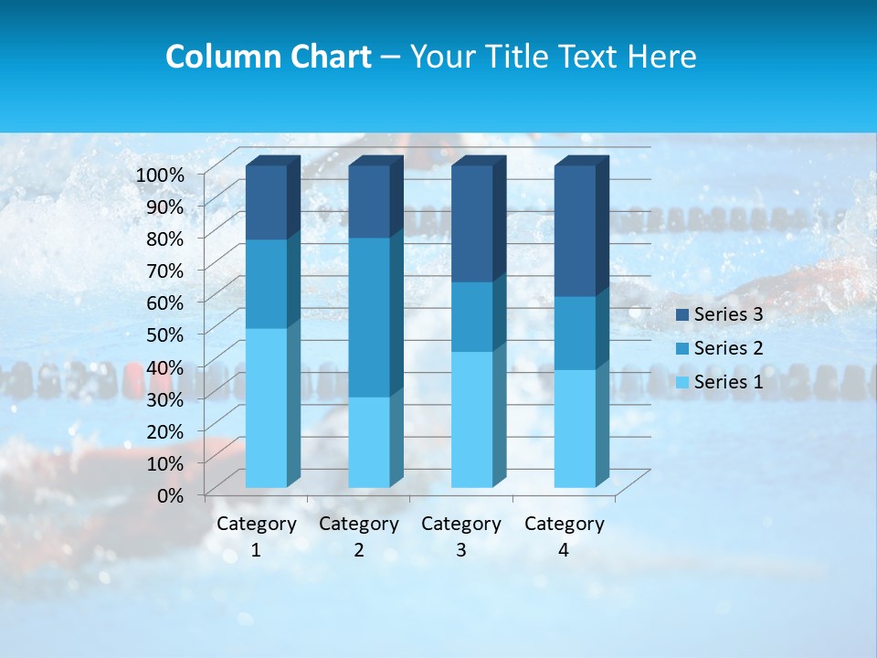 Swimming In The Pool PowerPoint Template